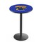 Holland Bar Stool Co 42" Blk Wrinkle Kentucky "Wildcat" Pub Table, 36" dia. Top L214B4236UKYCat - alternate 1