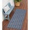 Homeroots 6' Blue And Ivory Geometric Indoor Outdoor Area Rug 556313 - alternate 9