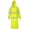Ironwear 49" Poly/PU Hi Vis Raincoat with Zipper and Tuckaway Hood, Lime, Large 9520-L-LG - alternate 1