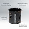 Powertec Bi Metal Hole Saws 9pcs Kit, 3/4in to 2in Hole Cutter for Cutting and Drilling 14901 - alternate 6