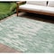 Homeroots 8' X 10' Sage And Ivory Abstract Washable Indoor Outdoor Area Rug 612698 - alternate 1