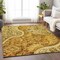 Homeroots 10' X 14' Terra Cotta Brown And Gold Floral Medallion Washable Indoor Outdoor Area Rug 603208 - alternate 5