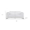 Homeroots 80in White and Brown Leather Power Reclining Loveseat 720537 - alternate 7