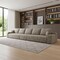 Homeroots 168" Camel Corduroy Modular Compression Foam Sofa With Toss Pillows 712980 - alternate 4