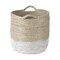 Homeroots Set of Three Beige And White Wicker Desk Organizer, 3PK 392165 - alternate 5