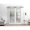 Sartodoors Sliding Closet Frosted Glass Barn Bypass Doors with Hardware Planum 2132 White 60x80 (2* 30x80) PLANUM2132BBB-WS-60 x 80 (2* 30x80) - alternate 3