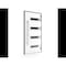 Vdomdoors Front Exterior Prehung Steel Door Ronex0131 Grey 96 Sidelight and Transom Window Sidelite Entry RONEX0131EXD-GRE-W36+12xH96+16-LH-I - alternate 4