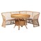 Bali & Pari Frayne Bohemian Light Honey Rattan 3-Piece Dining Nook Set 258-14178-14179-14188-ZORO - alternate 1