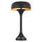Homeroots 22" Black Metal Two Light Novelty USB Table Lamp With Black Dome Shade 524741 - alternate 4