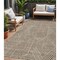 Homeroots 5' X 8' Brown And Beige Abstract Washable Indoor Outdoor Area Rug 594912 - alternate 1