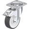 Blickle Swivel Plate Caster, PU, 5", Brake LH-POTH 125K-14-FI - alternate 1