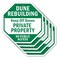 Signmission Dune Rebuilding Keep Off Dunes Priv, 10 inch X 10 inch, Aluminum Metal Signs, 5PK OC-A-5Pack-10-50 - alternate 1