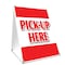 Signmission Pick-up Here, 36 Inch x 24 Inch A-frame Yard Sign, Plastic Sign SBC-2436-Pick-up Here - alternate 1