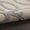 Homeroots 8' Cream And Gray Round Trellis Indoor Outdoor Area Rug 550653 - alternate 5