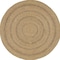 Homeroots 4' Natural And Brown Round Handmade Indoor Outdoor Area Rug 552461 - alternate 6