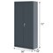 Sandusky Lee Light Duty Welded Steel Storage Cabinet, 36x18x72, Charcoal VF41361872-02 - alternate 4