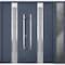 Vdomdoors Steel Double Doors Deux 1717 Gray Graphite Sidelight Exterior Window Stainless Inserts Single Moder DEUX1717DEXD-GRE-RH-W72+14 x H80 - alternate 1