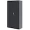 Sandusky Lee Shelving Storage Cabinet, 66 in H, 30 in W, 18 in D, Swing, Keyed, Black, 4 Shelves VF31301866-09 - alternate 5