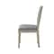 Homeroots Set of Two Gray and Brown Upholstered Linen Dining Side Chairs 535364 - alternate 3