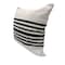 Homeroots Set of Two Black and White Striped Cotton Throw Pillows, 2PK 554561 - alternate 5