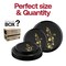Smarty Had A Party Black with Gold Floral Plastic Dinnerware Value Set, 240PK 220BGVP-CASE - alternate 10