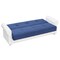 Homeroots 89" Sky Blue Polyester Convertible Futon Sleeper Sofa And Toss Pillows With Storage 607112 - alternate 7