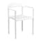 Flash Furniture Cafe Chair, Stackable, Plastic, White RUT-418-WH-GG - alternate 1