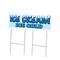 Signmission Ice Cream Ice Cold Die Cut Yard & Stake plastic coroplast window, 2436-Ice Cream Ice Cold C-DC-2436-DS-Ice Cream Ice Cold19 - alternate 1