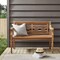 Crosley Olivier Teak Indoor Outdoor Bench CO7381-TK - alternate 8