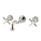 Kingston Brass Double-Handle Wall Mount Bathroom Faucet, Polished Nickel KS3126ZX - alternate 1