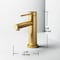 Vigo Jewel Single Handle Single-Hole Bathroom Faucet in Matte Brushed Gold VG01055MG - alternate 6