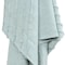 Homeroots 50" X 60" Aqua Cotton Woven Geometric Throw Blanket with Tassels 518852 - alternate 2