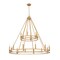 Z-Lite Dennison 18-Light Chandelier, 47.5 in W, Signature Brass 4005-18SBR - alternate 4