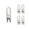 Bulbrite Pack of 5 Mini Halogen T4 Bi-Pin Base G9 Light Bulbs, 40 Watt, Clear, 5PK 860828 - alternate 1