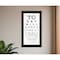 Homeroots Eye Chart I 3 Black Framed Print Wall Art 407447 - alternate 3