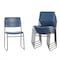 Flash Furniture HERCULES 500 lb. Capacity High Density Navy Vinyl Stacking Chair with Sled Base, 5PK 5-XU-8700-NVY-B-VYL-30-GG - alternate 1