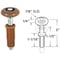 Prime-Line Steel Shaft Bifold Door Top Roller Guide, 2 Count N 6953 - alternate 1