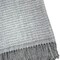 Homeroots 50" X 67" Gray Cotton Blend Woven Throw Blanket with Fringe 632910 - alternate 4