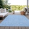 Homeroots 3' X 5' Sky Blue And Black Geometric Washable Indoor Outdoor Area Rug 596764 - alternate 6