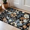 World Rug Gallery Garden Floral Area Rug 2 ft x 3 ft Black WR147BLACK2X3 - alternate 1