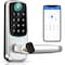 Wrightmaster 5 in 1 Corded Aluminum Smart Lock Deadbolt, Keyless Entry Door Lock with Fingerprint Digital, APP C ZR-06T-SR - alternate 1
