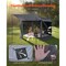 Vevor 6 Sided Pop up Gazebo Screen Tent Removable Top 12x12 ft for 8-10 Persons FY12X12Smoky Gray-6 - alternate 5