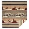 Homeroots Ultra Soft Bear And Deer Lodge Handmade Blanket 392092 - alternate 1