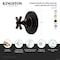 Kingston Brass Single-Handle Six-Way Diverter Valve with Round Trim Kit, Polished Chrome KS4031EX - alternate 2