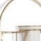Homeroots Gold And White Metal 10 Ounce Oval Wall Planter 574012 - alternate 7