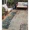 Homeroots 5' X 8' Taupe Blue And Lavender Abstract Washable Indoor Outdoor Area Rug 606081 - alternate 1