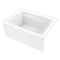 Kingston Brass 48" Acrylic Rectangular 3-Wall Alcove Tub, Left Hand Drain, Glossy White VTAM4836L22T - alternate 1