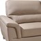Homeroots 82" Beige Faux Leather Sofa With Silver Legs 329558 - alternate 6