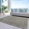 Homeroots 9' X 12' Pewter And Beige Abstract Washable Indoor Outdoor Area Rug 616020 - alternate 8