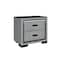 Global Furniture Usa Contemporary Isabella Grey Nightstand With Led ISABELLA-GREY-NS W/ LED - alternate 3